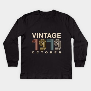 October 40th Birthday Kids Long Sleeve T-Shirt